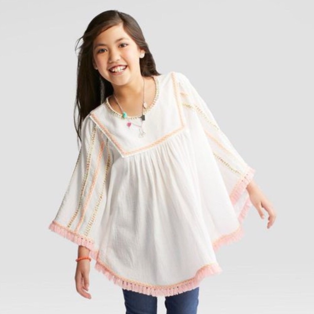 Cat & Jack Girls Poncho